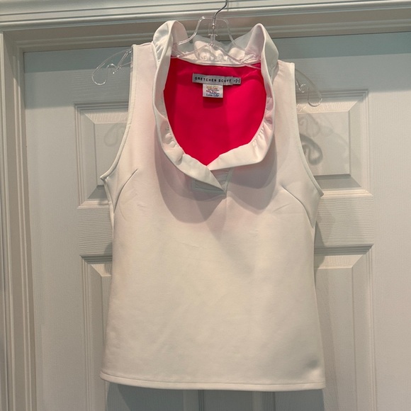 Gretchen Scott Designs Tops - Like New Gretchen Scott sleeveless ruffle top size Large